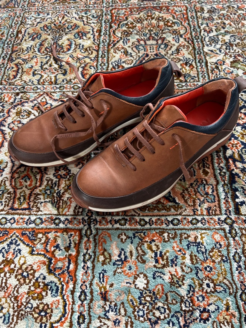 North Sails Luxury Brown Leather Sneakers - EU 40 / US 7 - EVA XL